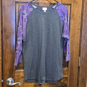 Lularoe Floral Print Randy T EUC Large